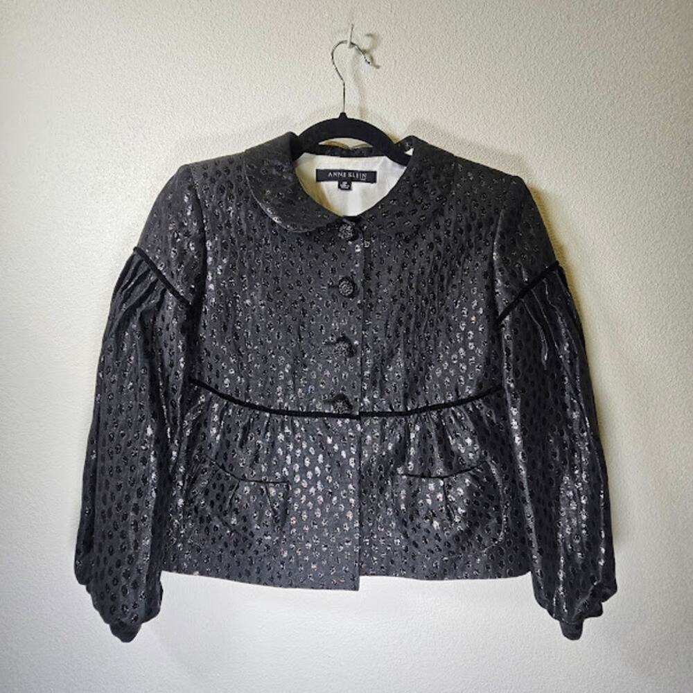 Anne Klein Black Crop Blazer- Women's Small- Estimated Retail $140